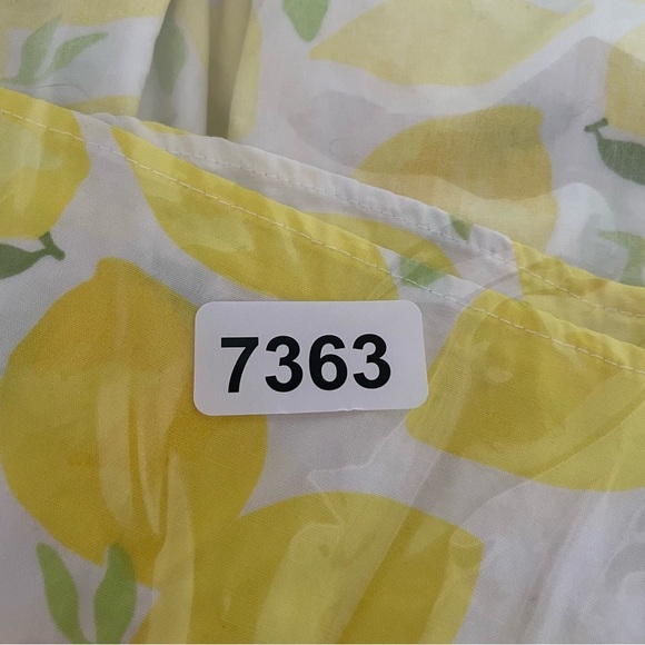 Anthropologie Hutch Lemon print V-Neck Tiered Wrap Midi Dress 37363 - Picture 13 of 16